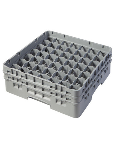 CAMBRO - 49S434-151 - Cesta de lavado 49 comp. 2 alturas - 6 cm Ø máx. - alt. máx. 13,5 cm - 50 x 50 x 18,4 cm