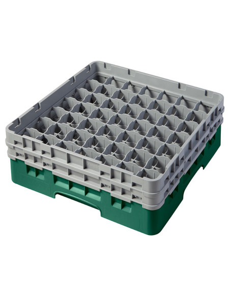 CAMBRO - 49S434-151 - Cesta de lavado 49 comp. 2 alturas - 6 cm Ø máx. - alt. máx. 13,5 cm - 50 x 50 x 18,4 cm
