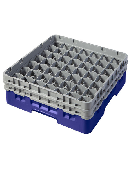 CAMBRO - 49S434-151 - Cesta de lavado 49 comp. 2 alturas - 6 cm Ø máx. - alt. máx. 13,5 cm - 50 x 50 x 18,4 cm