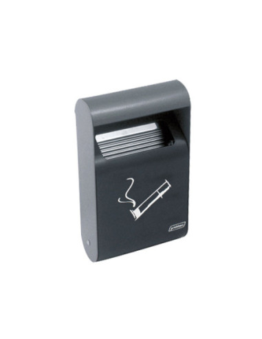 PROBBAX - AT-0202-DGRY - Cenicero de exterior para pared rectangular 1,5 L - 15,2 x 6,4 x 25,5 cm - Gris oscuro