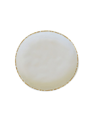 ADRIER - MORP22-BEI Pack de 12 Unidades - Colección Dune - Plato redondo - 22,5 cm Ø x 2 cm alto