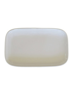 ADRIER - MORP3019-WHT Pack de 6 Unidades - Colección Pure - Plato rectangular - 30,3 x 18,9 cm x 3 cm alto