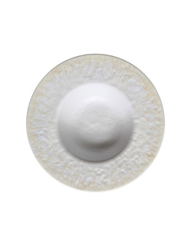 ADRIER - RPWE232-GIN Pack de 12 Unidades - Colección Ginger - Plato redondo c/ala ancha - 23,2 cm x 5 cm alto