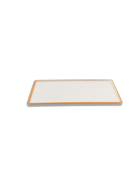 ADRIER - TTRP2419-WO Pack de 6 Unidades - Colección Sunrise - Fuente rectangular mediana - 24 x 19 x 1,5 cm