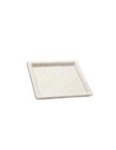 ADRIER - SQP1414-MBK Pack de 24 Unidades - Colección Terral - Plato cuadrado pequeño - 14 x 14 x 2 cm