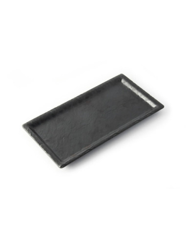 ADRIER - RCTP2814-MBK Pack de 12 Unidades - Colección Terral - Plato rectangular mediano - 28 x 14 x 1,6 cm