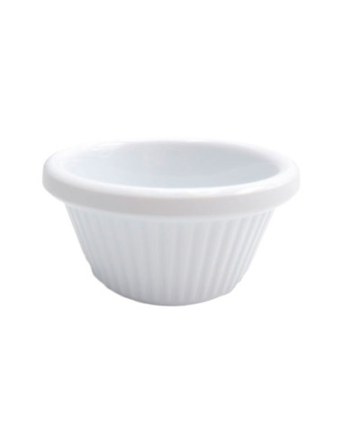 ADRIER - MRF2-BK Pack de 48 Unidades - Colección Buffet GN - Ramekin acanalado 60 ml - 7.4 x 7.4 x 3.8 cm