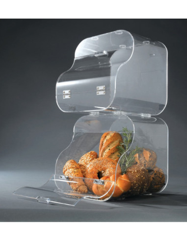 Vitrina Expositora de Repostería Acrílica Apilable Rosseto