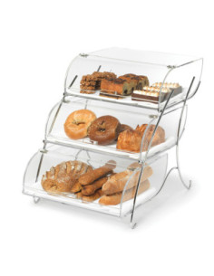 Vitrina Expositora Triple Nivel Acrílica Rosseto