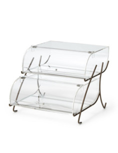 Vitrina Expositora de Repostería Acrílica Apilable Rosseto