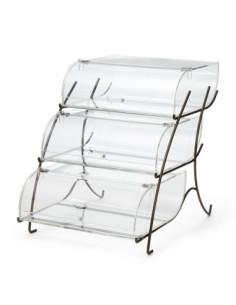 Exhibidor de Repostería Rosseto en Acrílico Transparente Apilable