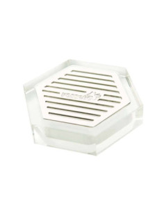 Bandeja Drip para Dispensador Rosseto Acrílica y Acero Inoxidable