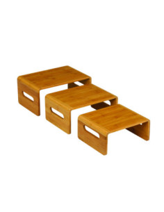 Soportes Apilables de Bamboo para Buffet Rosseto