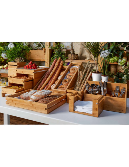 Soporte para Servilletas de Bambú Cuadrado Natura Rosseto