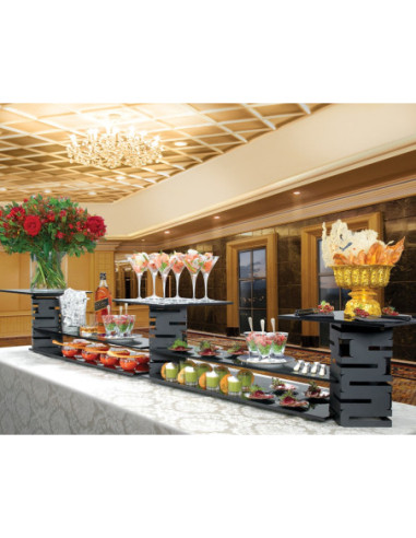 Kit de Elevadores y Soportes en Negro Rosseto