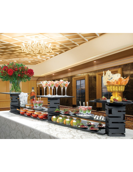 Kit de Elevadores y Soportes en Negro Rosseto