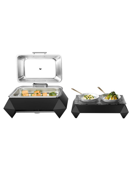 Kit Calentador Moderno Negro Rosseto