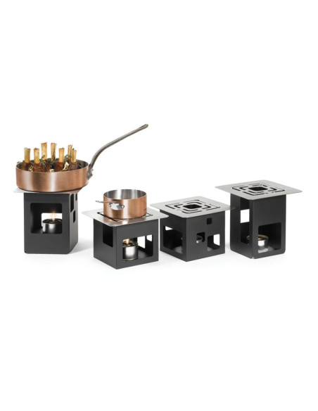 Soporte Calefactor Circular Rosseto de Acero Inoxidable
