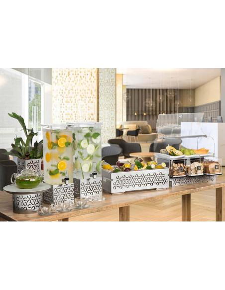 Nevera Expositora Acero Inoxidable para Brunch Rosseto