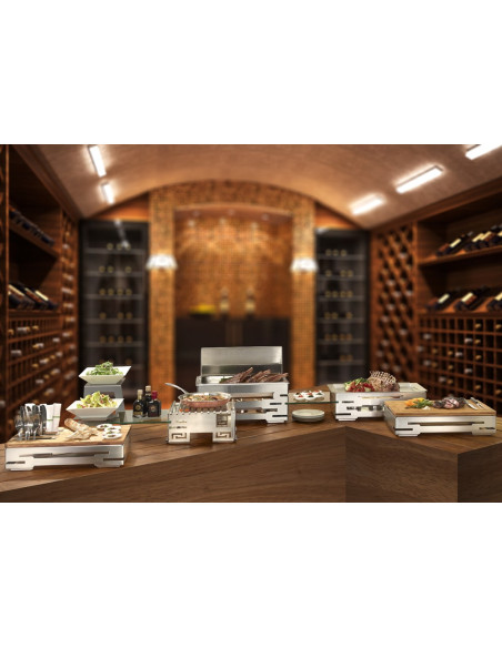 Marco Buffet Multi Chef Acero Inoxidable Rosseto
