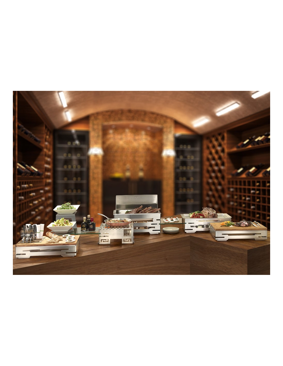 Marco Multicocinero Rosseto Estilo Cohesivo para Buffets