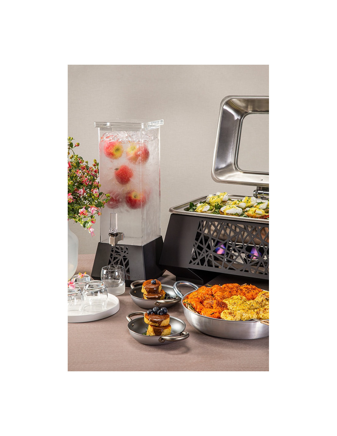 Calentador Multi Chef Rosseto 10 Pulgadas 3 Soportes Combustible