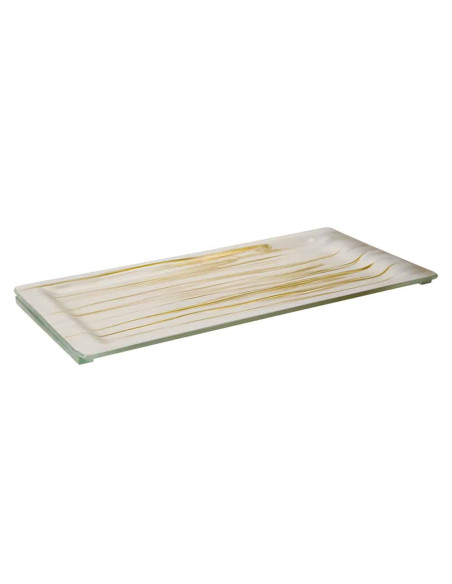 Plancha Rectangular Aroma Oro y Blanco Rosseto
