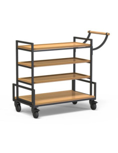 Carro de Servicio de Bamboo Rosseto para Hostelería