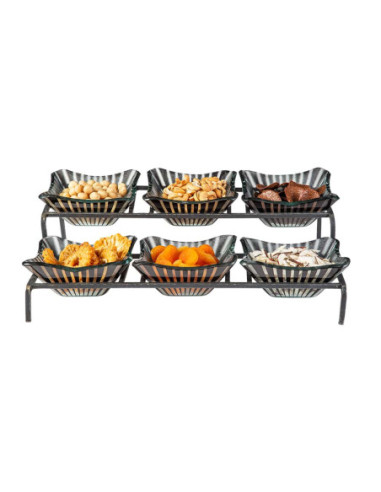 Soporte de Condimentos en Metal con Vasos Rosseto