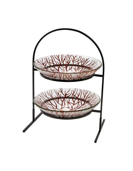 Soporte Redondo para Barra Rosseto con Vaso de Vidrio Cognac