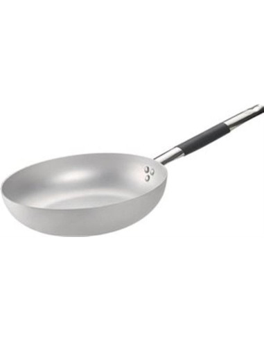 Sartén de inducción de aluminio de 3 mm de espesor con mango frío, diámetro 36 cm