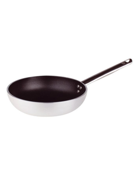 Sartén antiadherente de aluminio de 5 mm con mango, diámetro 24 cm