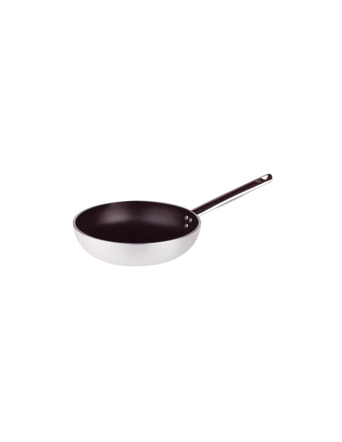 Sartén antiadherente de aluminio de 5 mm con mango, diámetro 24 cm