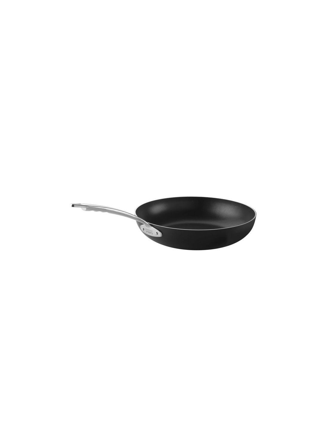 Sartén alta AlBlack 1907 de aluminio antiadherente de 3 mm, un mango, diámetro 32 cm