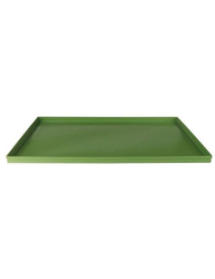 Bandeja de horno rectangular fabricada en aleación de aluminio microperforado 2mm antiadherente con borde recto 60x40cm