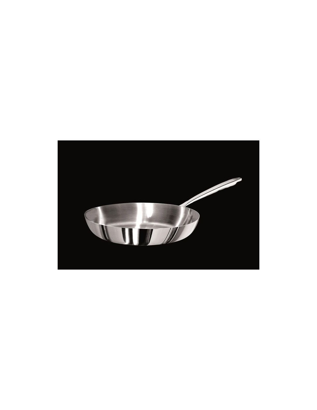 Sartén Alu-inox 1907 3 capas brillante, para inducción con un mango, diámetro 20 cm