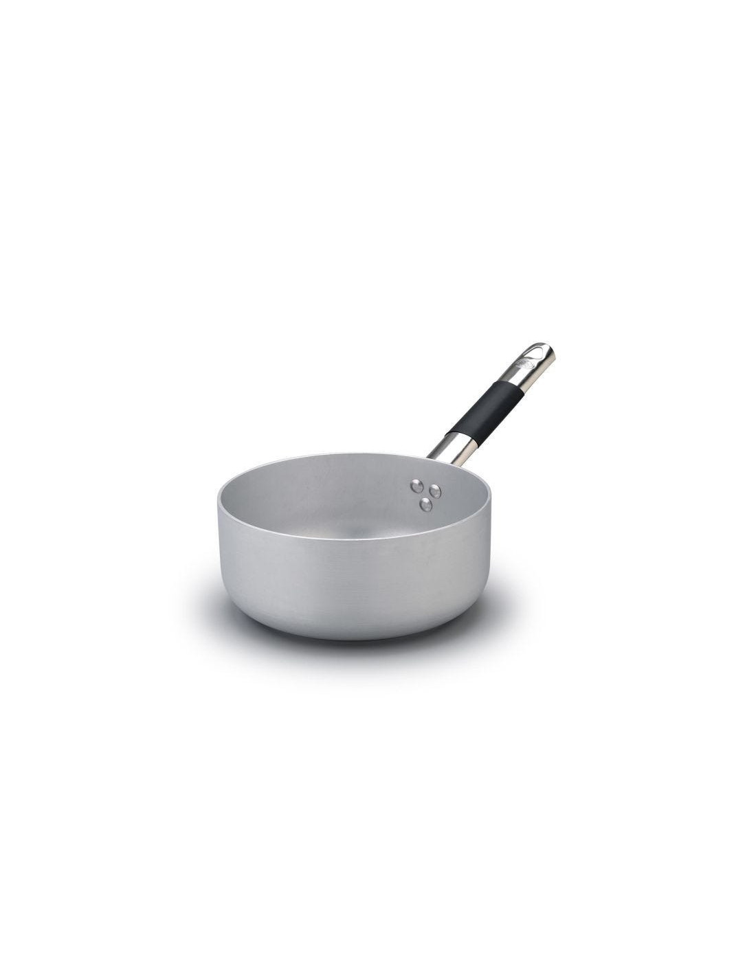 Cacerola baja de aluminio de 3mm para inducción, con mango "cool", diámetro 28cm