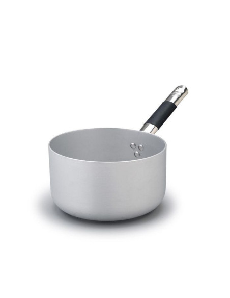 Cacerola alta en aluminio de 3mm para inducción, con mango "cool", regalamos 28cm