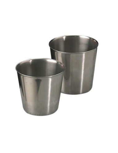 Molde de acero inoxidable 18/10 para flan alto, diámetro 7 cm.