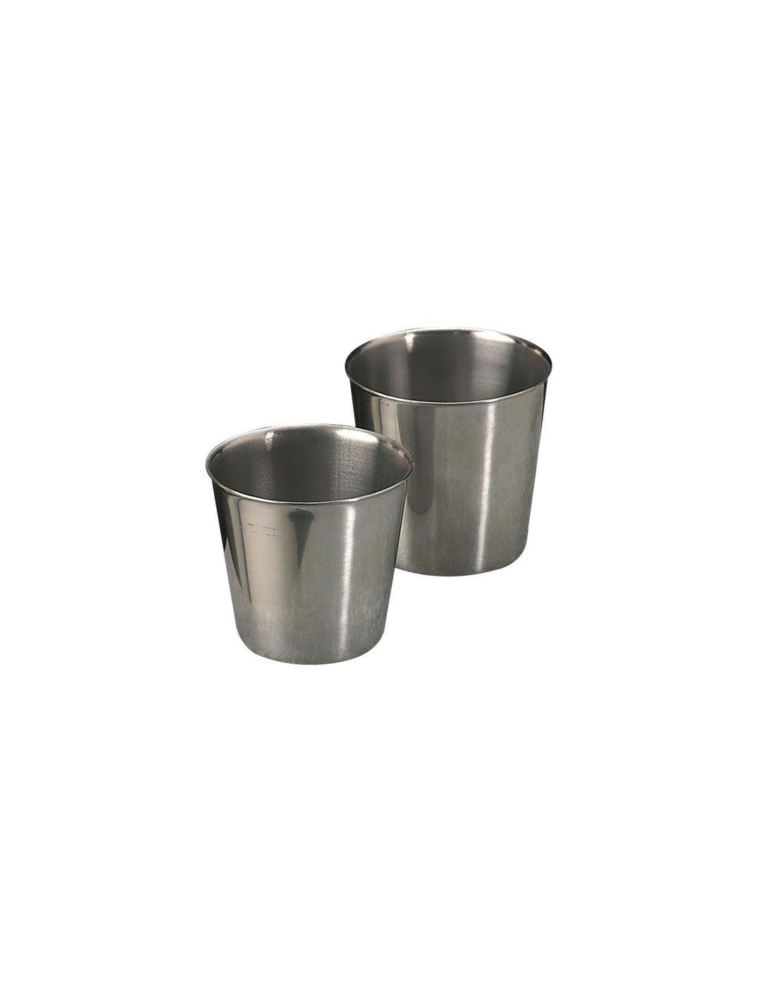 Molde de acero inoxidable 18/10 para flan alto, diámetro 6 cm.