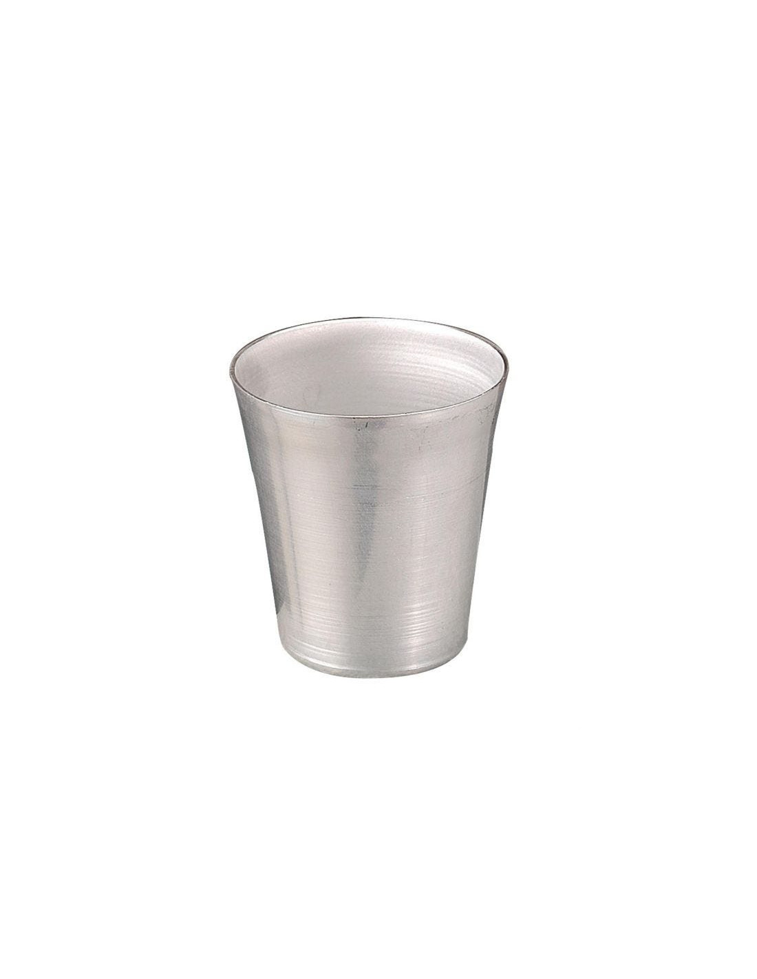 Molde alto de aluminio para flan, diámetro 8cm