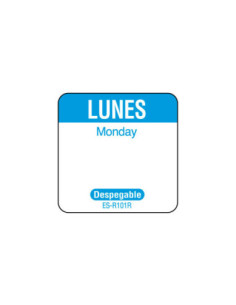 NCCO SR101R - Rollo de 1000 etiquetas despegables para rotación 