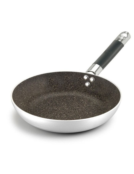 Sartén de piedra baja de aluminio antiadherente de 3 mm con mango frío, diámetro 32 cm