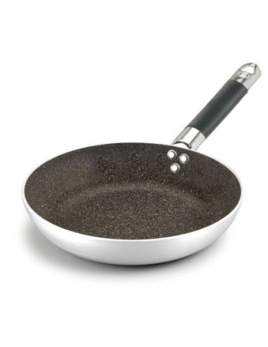 Sartén de piedra baja de aluminio antiadherente de 3 mm con mango frío, diámetro 28 cm