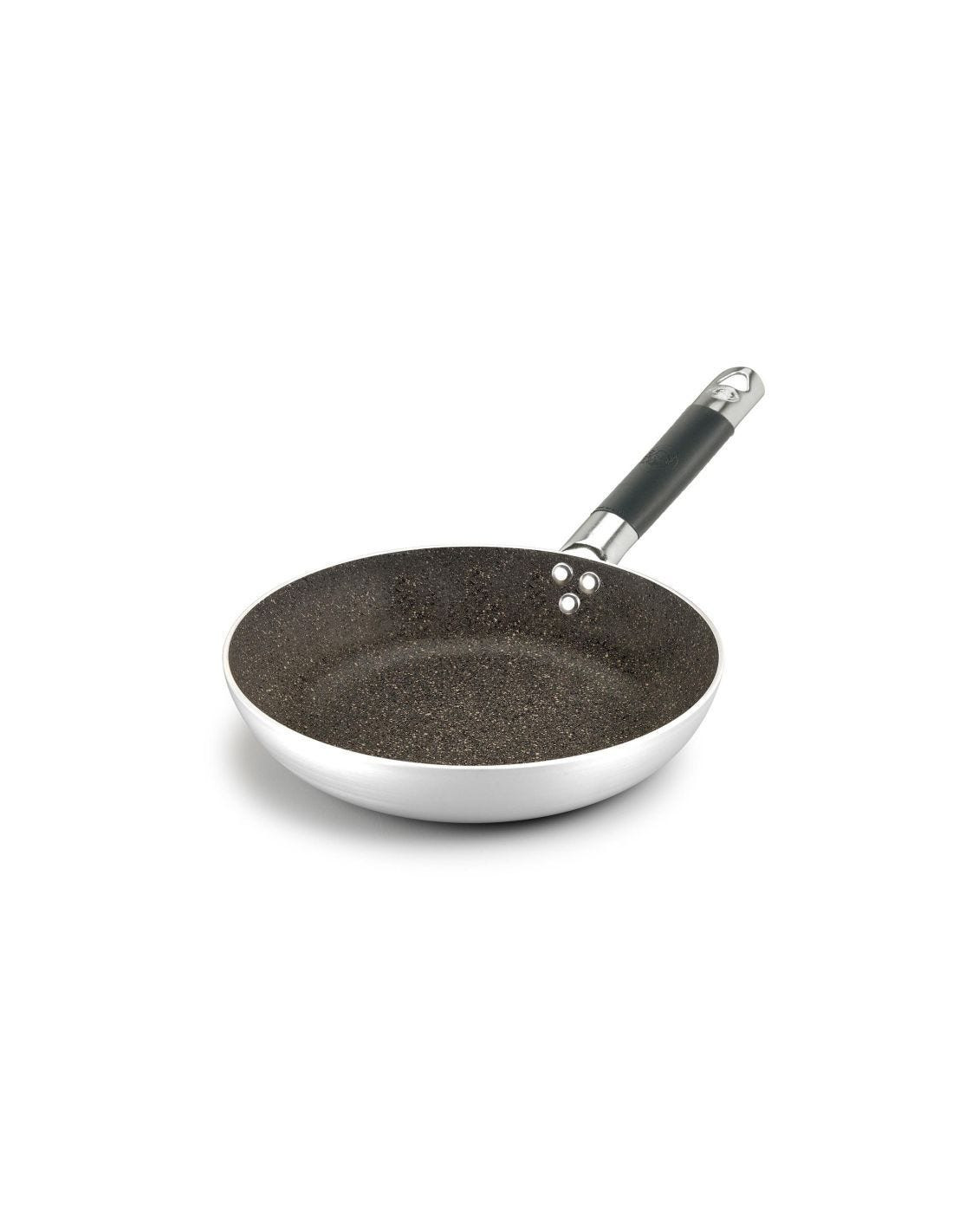 Sartén de piedra baja de aluminio antiadherente de 3 mm con mango frío, diámetro 24 cm