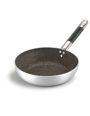 Sartén alta de piedra de aluminio antiadherente de 3 mm con mango frío, diámetro 40 cm