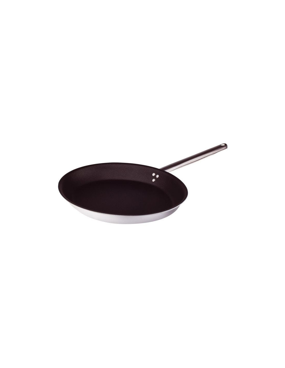 Sartén ovalada de aluminio antiadherente de 3 mm con un asa, diámetro 40 x 28 cm