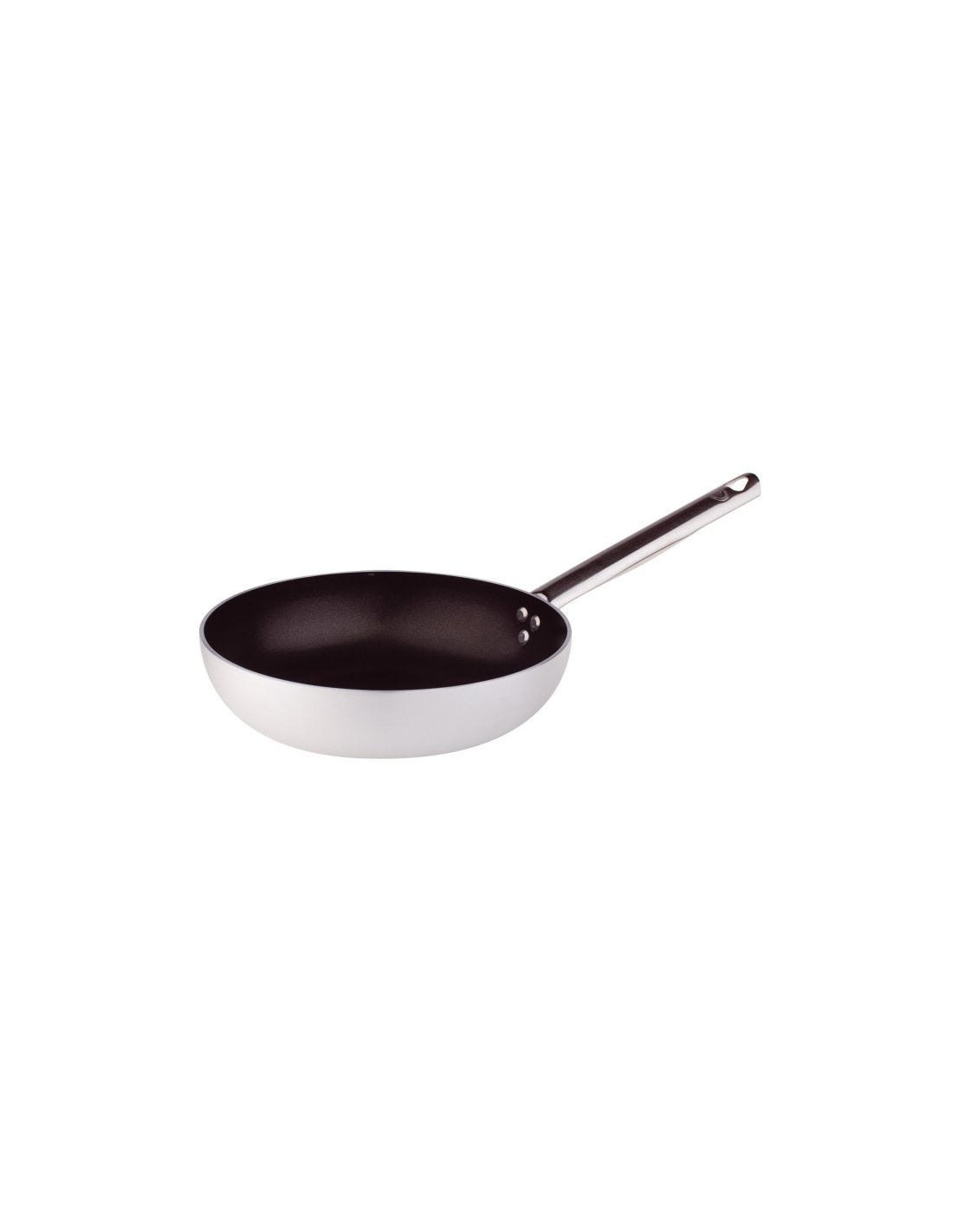 Sartén de aluminio antiadherente de 3 mm con mango, diámetro 45 cm