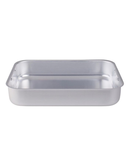 Bandeja rectangular para asar con acabado mate y esquinas redondeadas, sin tapa, tamaño 45x30cm