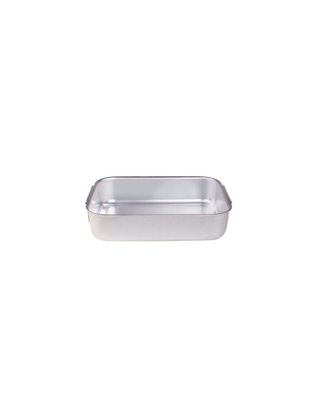 Asador rectangular pesado en aluminio de 3mm con esquinas redondeadas, tamaño 36x26cm
